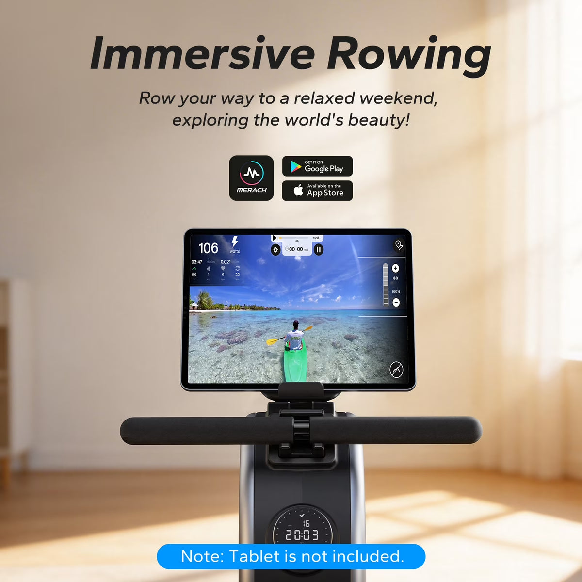 Rowing Machine, 16 Levels of Quiet Magnetic Smart Auto Resistance, 350 Lbs Weight Capacity Rower Machine for Home Workout Use