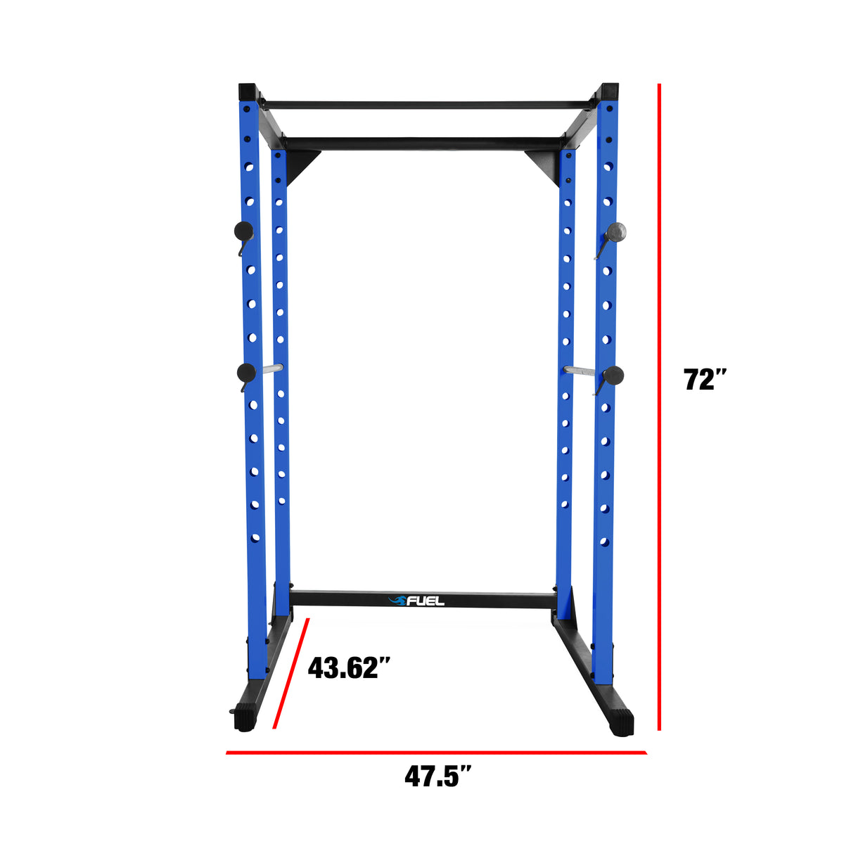 6-Foot Adjustable Full Cage Power Rack, Blue