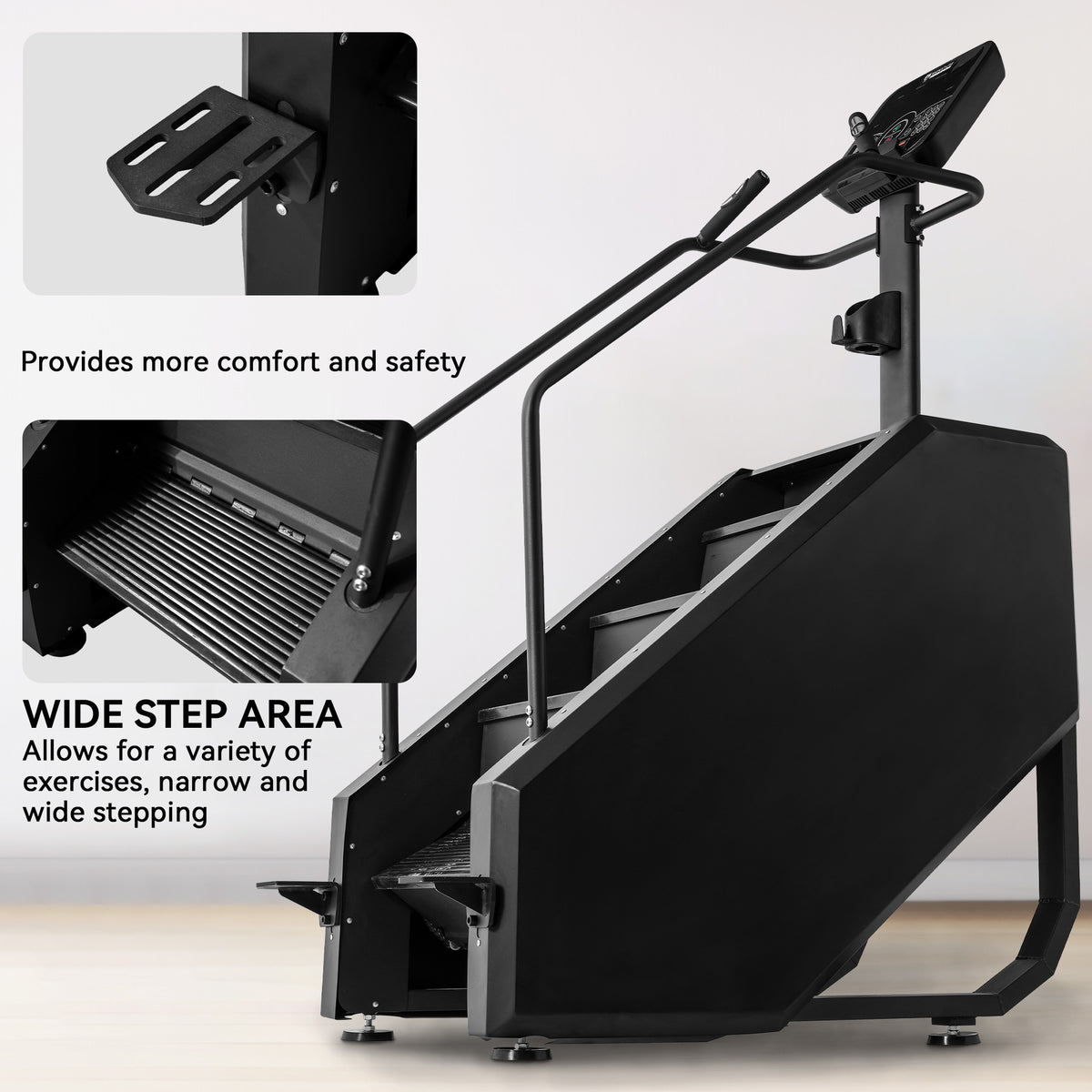 Stair Climber Commercial Grade Stair Stepper Machine for Cardio and Lower Body Workouts