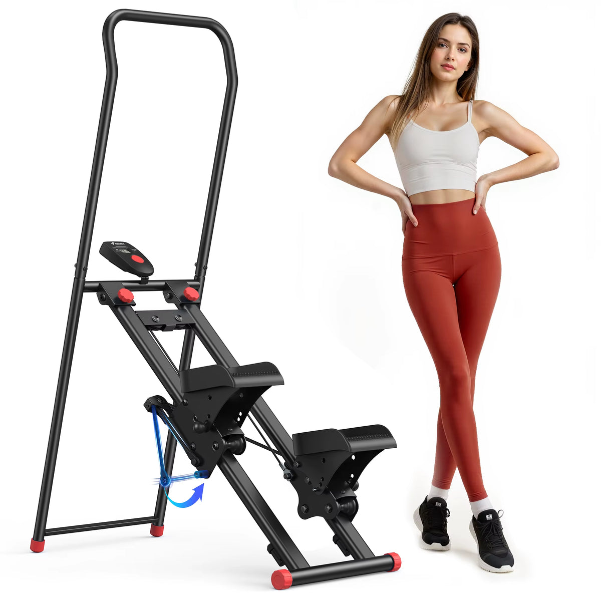 Stair Stepper for Home Gym Exercise New Version Vertical Climber Machine Full-Body Workout Compact Folding Cardio Stepper