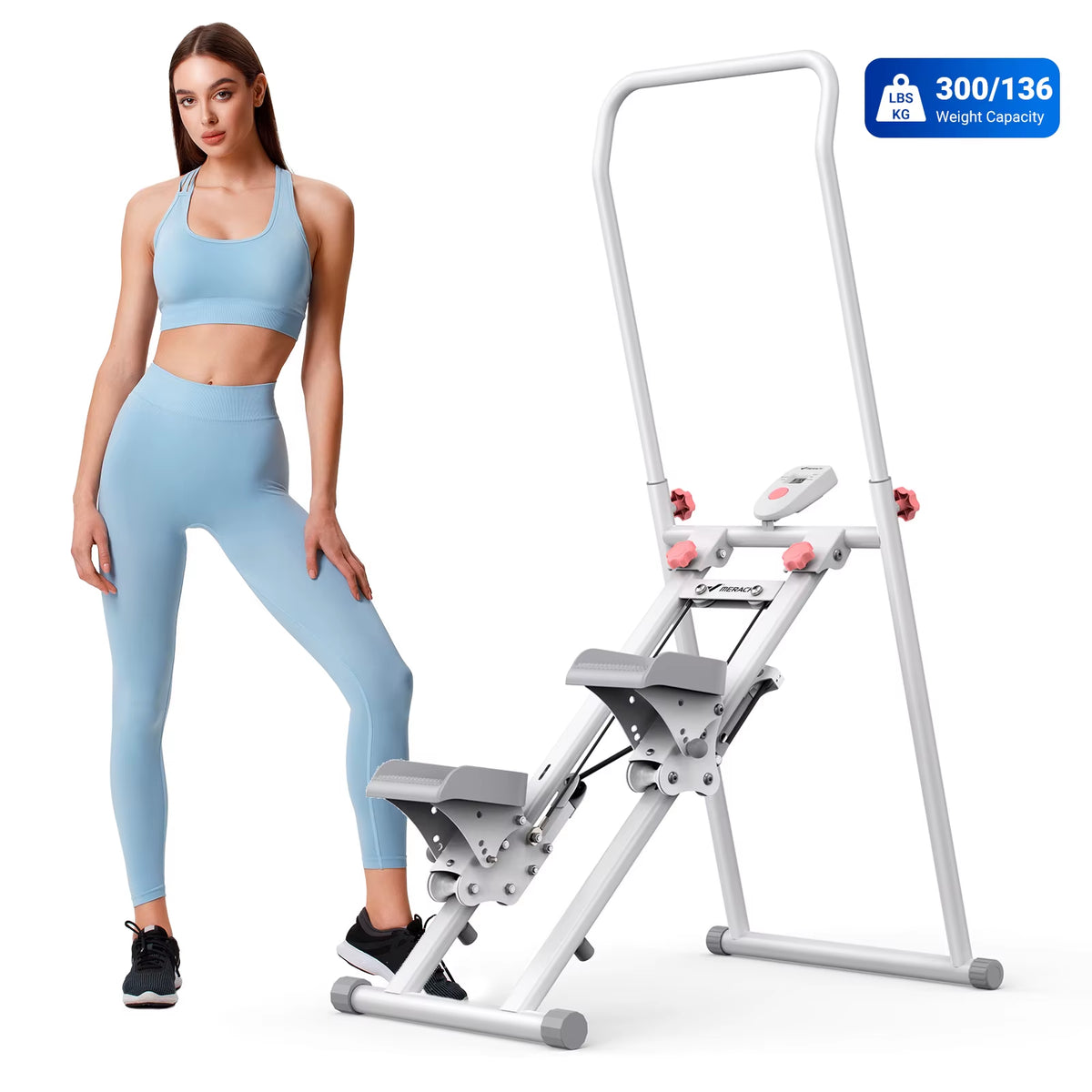 Stair Stepper for Home Gym Exercise New Version Vertical Climber Machine Full-Body Workout Compact Folding Cardio Stepper